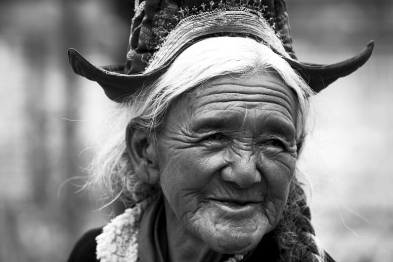 Nubra Valley Old Lady