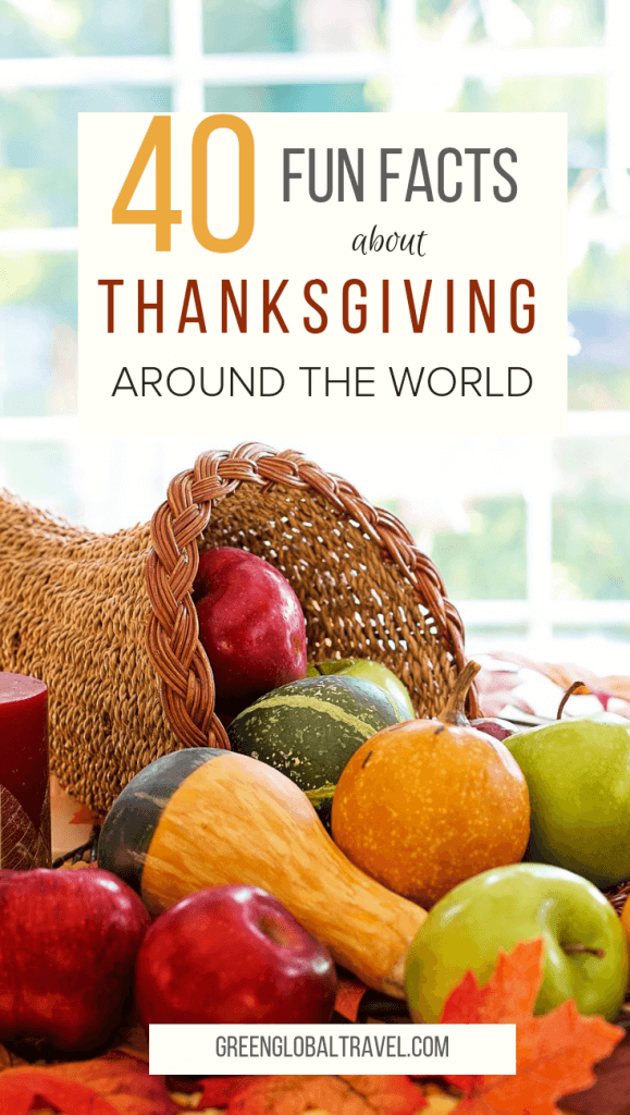 40 Fun Facts About Thanksgiving Around The World including American Thanksgiving History Facts, Macy's Thanksgiving Day Parade History & Harvest Festivals Around the World. #Thanksgiving Traditions #Thanksgiving Background