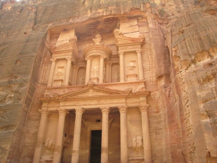 The World Renowned Petra Treasury in Jordan