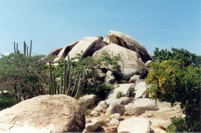 Climbing Ayo Rock Formation, one of our Top 20 Things to Do in Aruba