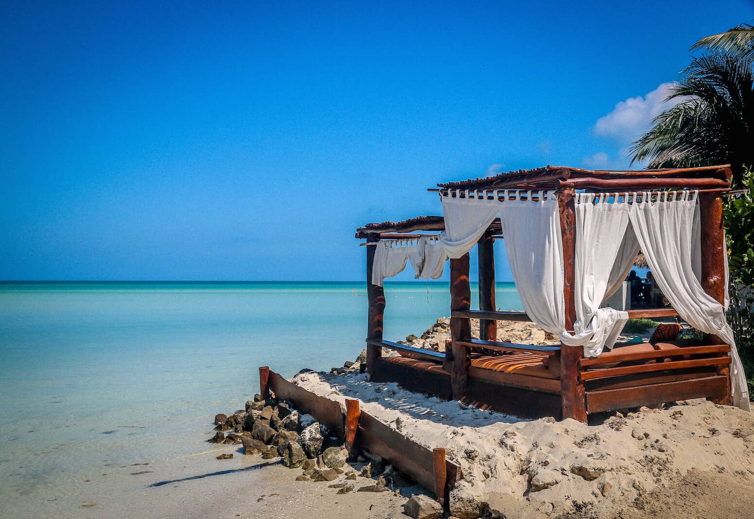 Beds on the Beach of Isla Holbox