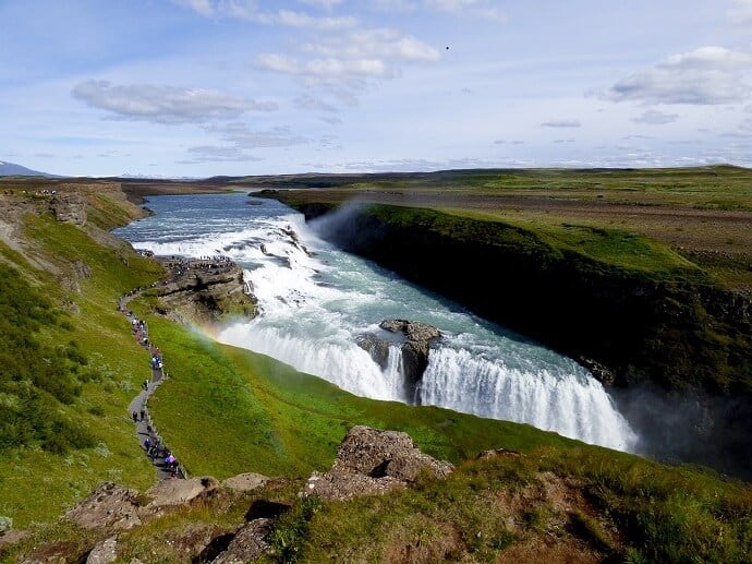 Best Iceland Waterfalls -Gullfoss Waterfall