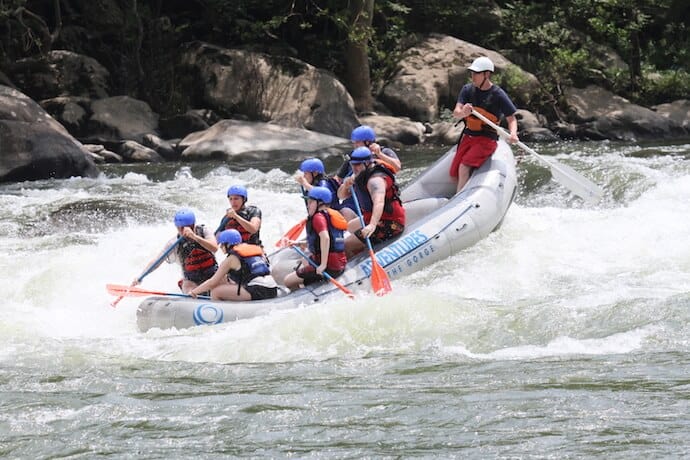 Rafting the New River Gorge West Virginia: Surprise Rapid