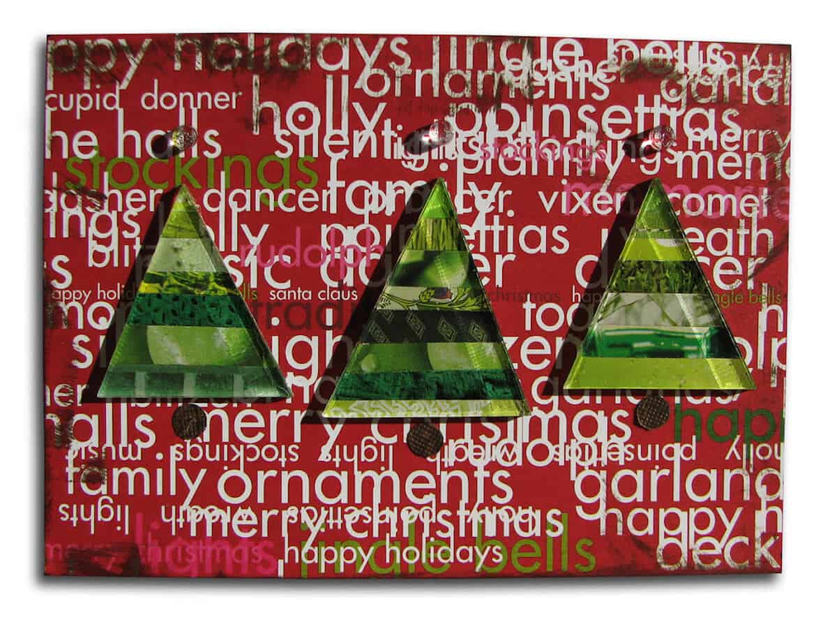 Recycled Christmas Collage