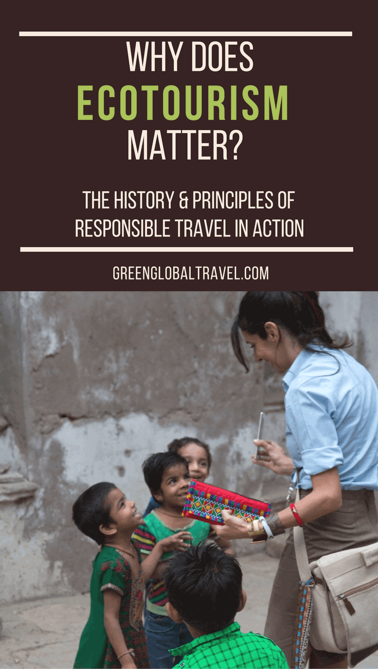 What Is Ecotourism? (The History & Principles of Responsible Travel). Ecotourism was defined by Megan Epler Wood in 1990 as "Responsible travel to natural areas that conserves the environment and improves the well-being of local people." But what does that look like in action for travelers, and why does it matter? We examine the history and evolution of ecotourism through interviews with Wood (founder of The International Ecotourism Society) and Dr. Martha Honey (founder of the Center for Responsible Travel). We also explore some of the world's hottest ecotourism destinations, and look at how individuals can make their travel adventures more sustainable for the local people and the planet. via @greenglobaltrvl