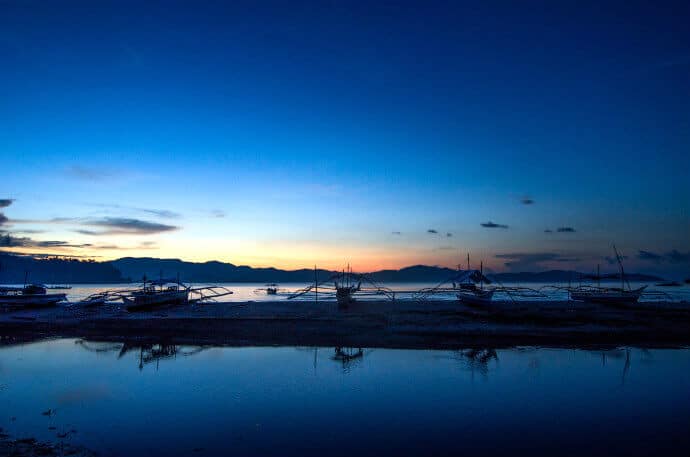 Peaceful Sunset at Port Barton San Vicente Palawan