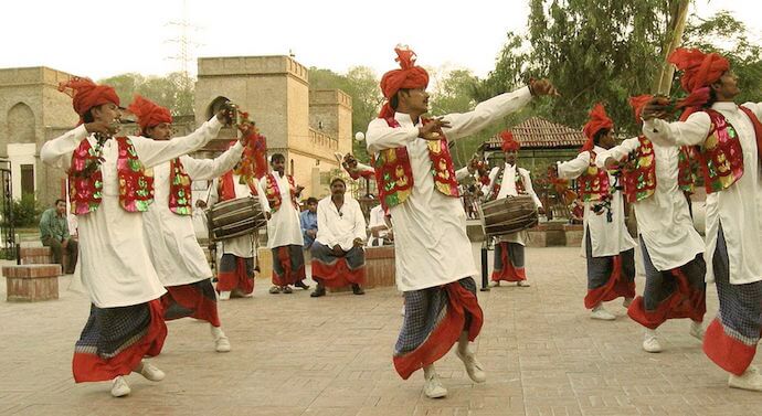 Bhangra Dancers in Lungi