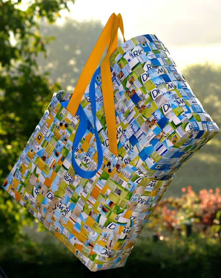 Going Green Recycling - Recycle old plastic bags into a new shopping bag!