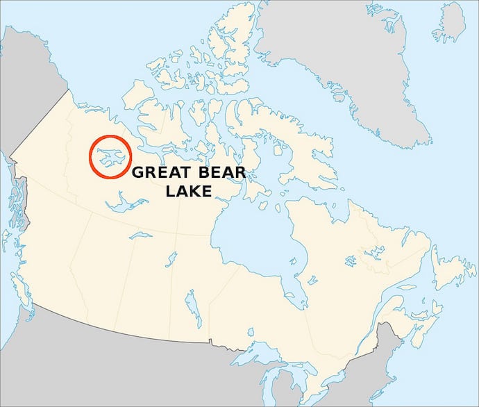 Largest Lake in Canada - Great Bear Lake, North America