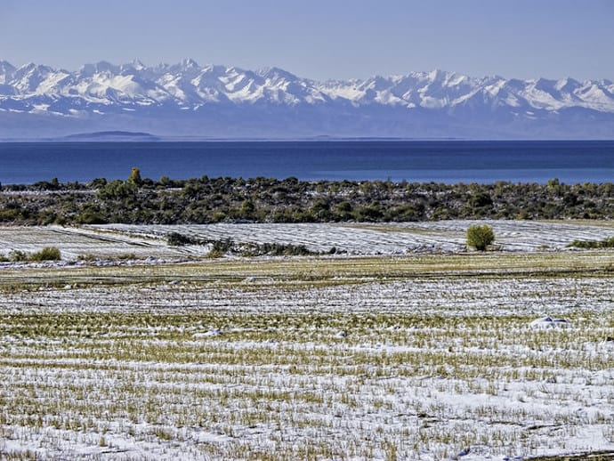 Second largest high-altitude lake in the world- Issyk-Kul in Asia