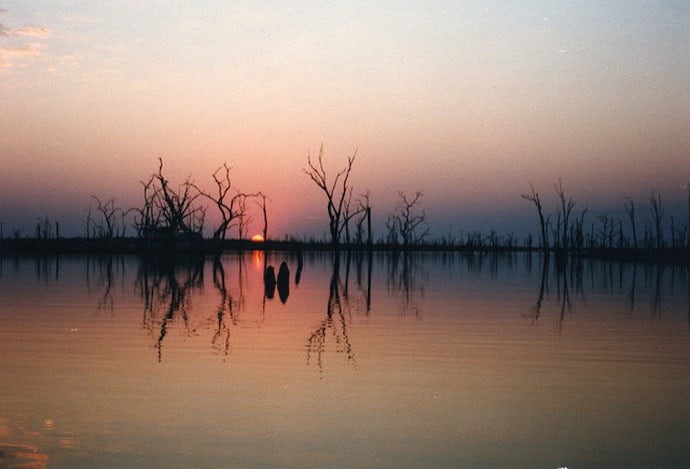 Largest man-made lake in the world - Lake Kariba, Africa