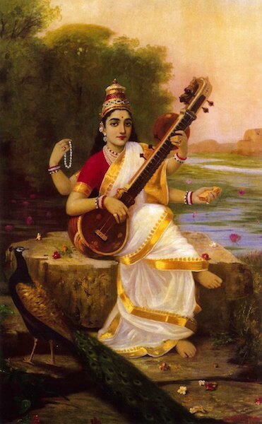 Saraswati, the Hindu Goddess of Music