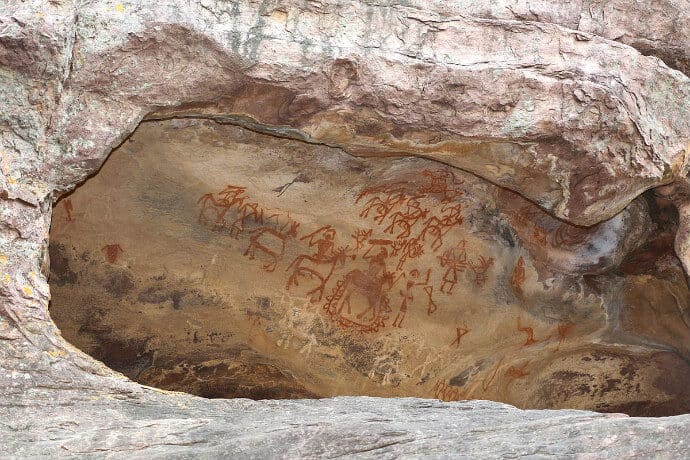 UNESCO site in Central India - Bhimbetka Rock Shelters