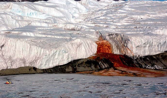 Biggest Waterfall in Antarctica - Blood Falls