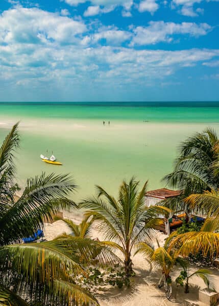 Bird's eye view of Playa Holbox