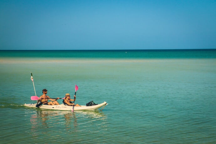 Kayaking in Isla Holbox Mexico