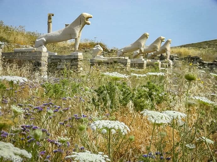 picturesque greek island on aegean sea crossword