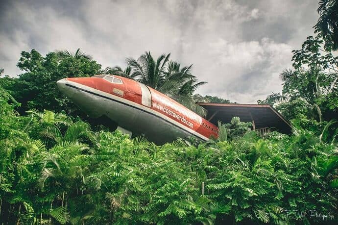 Quirky accommodation in Costa Rica - Airplane Hotel