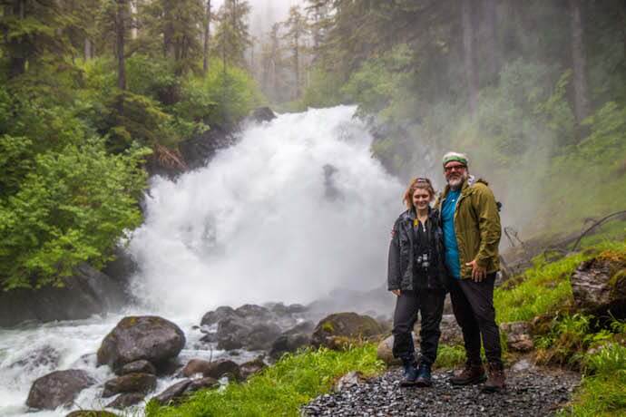 Hiking Cascade Falls Trail in Thomas Bay, Alaska 