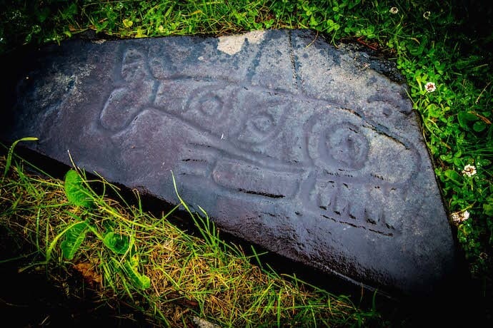 Ancient Stones at Petroglyph Beach in Wrangell, Alaska 
