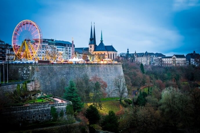 Christmas holidays in Europe, Winterlights Festival Luxembourg - Photographer Sabino Parente