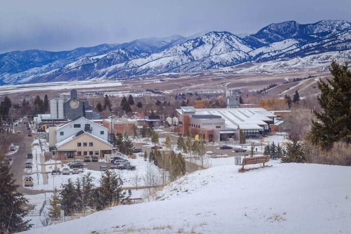 Christmas in Bozeman Montana - Best Places to Spend Christmas in the USA