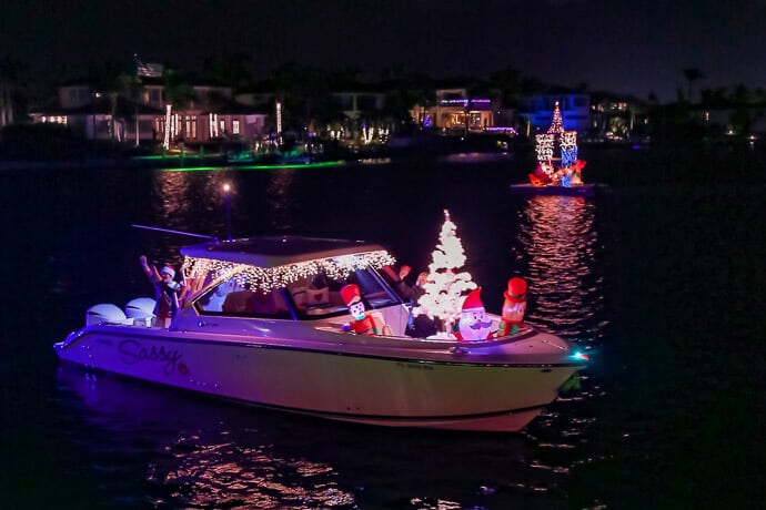 Key West Holiday Boat Parade, Florida by Lori Sorrentino - Best Places to Spend Christmas in the USA