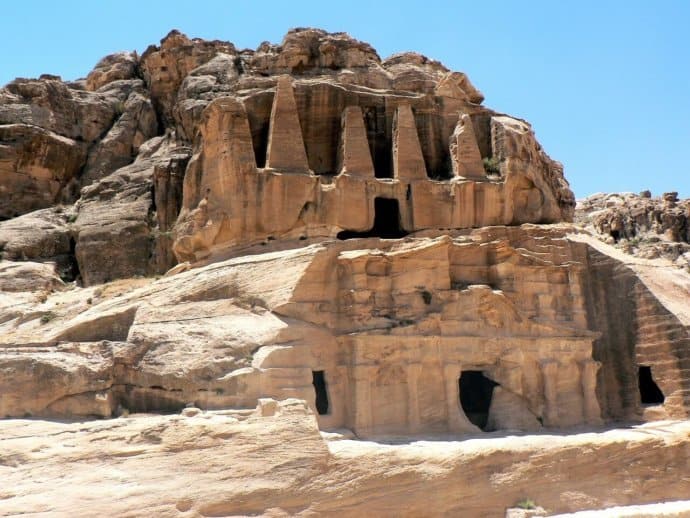 Nabatean Ruins inside Petra, Jordan