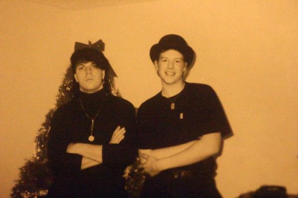 Goth Jon & Bret in 1989