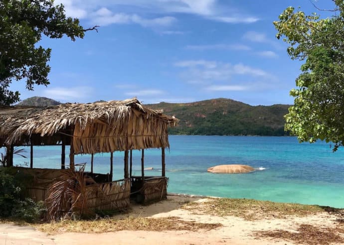 Beach on Praslin Island, Seychelles