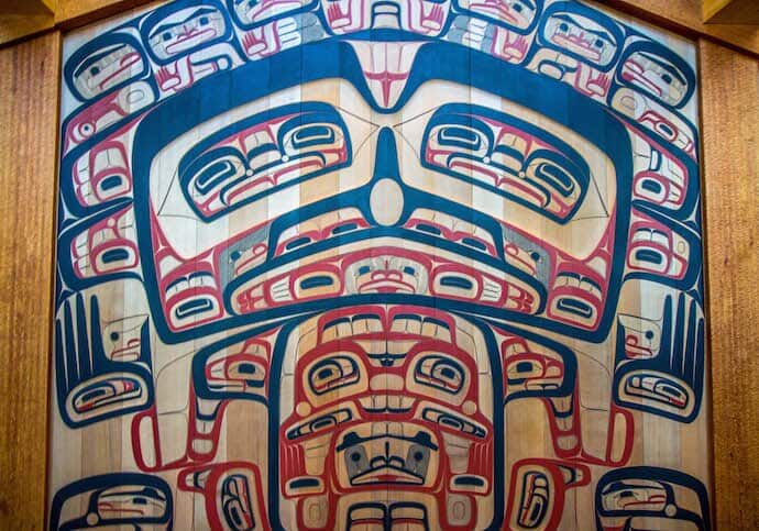 Traditional Tlingit Art at Sealaska Heritage Museum in Juneau, Alaska