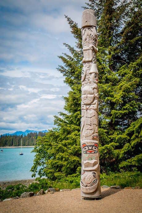 Tlingit Totem Pole in Glacier Bay National Park