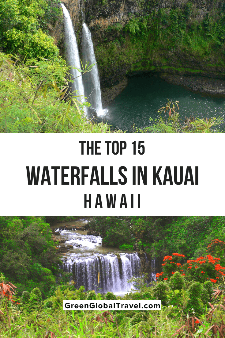 The Top 15 Waterfalls in Kauai - With some falls reaching hundreds of feet high and flowing into emerald pools, Kauai waterfalls are nothing short of mesmerizing. | waterfalls kauai | best waterfalls on kauai | | waimea canyon waterfall | hiking to waterfalls in kauai | waterfalls in kauai | best waterfalls on kauai | waterfalls on kauai | secret falls kauai | kauai waterfalls hike | hiking to kauai waterfalls | kauai hiking waterfalls | kauai hikes to waterfalls | kauai hikes with waterfalls