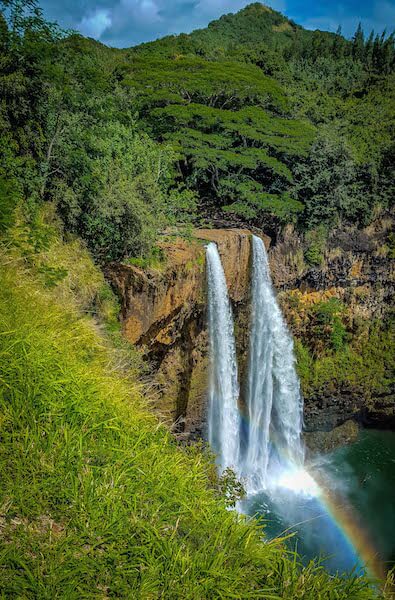 Wailua Falls (aka Fantasy Island Falls) in Kauai, Hawaii