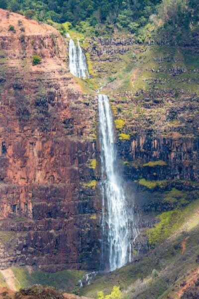 Waipo’o Falls in Waimea Canyon in Kauai, Hawaii