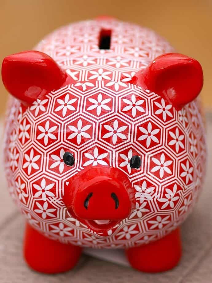 Christmas piggy bank 