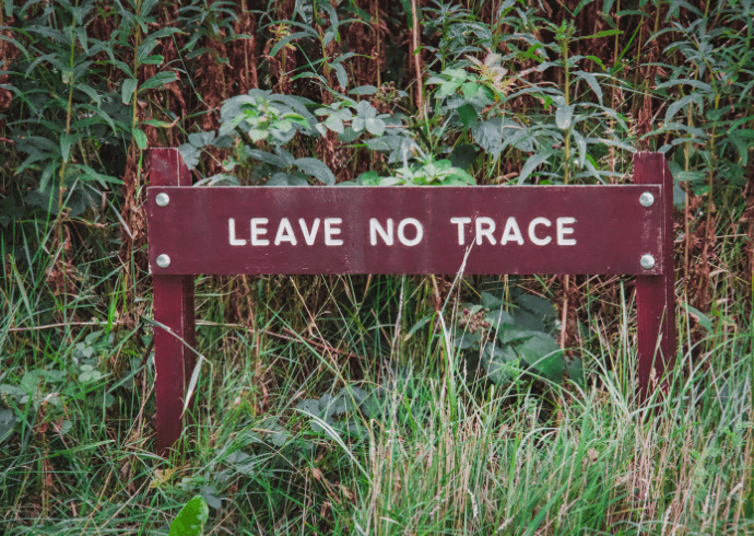 Leave No Trace Sign