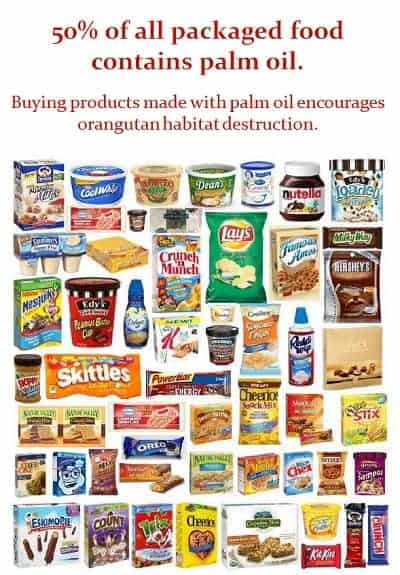 Foods with palm oil