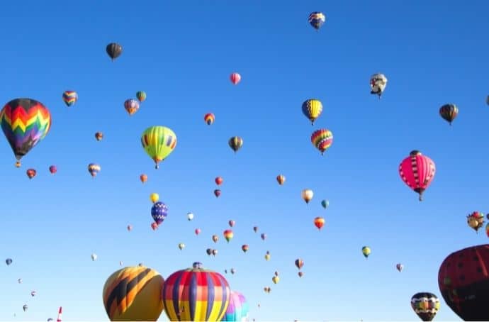 Mass Assentation at the Albuquerque International Balloon Fiesta