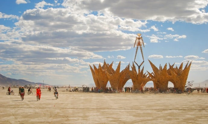 Burning Man Festival in Black Rock Desert, NV USA