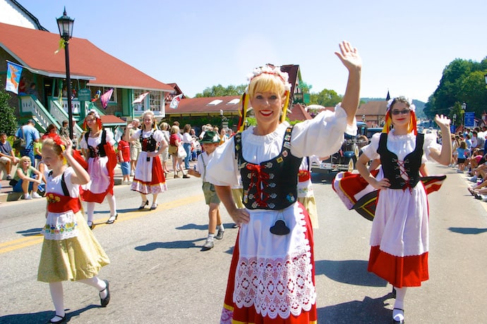 Oktoberfest Parade in Helen Georgia