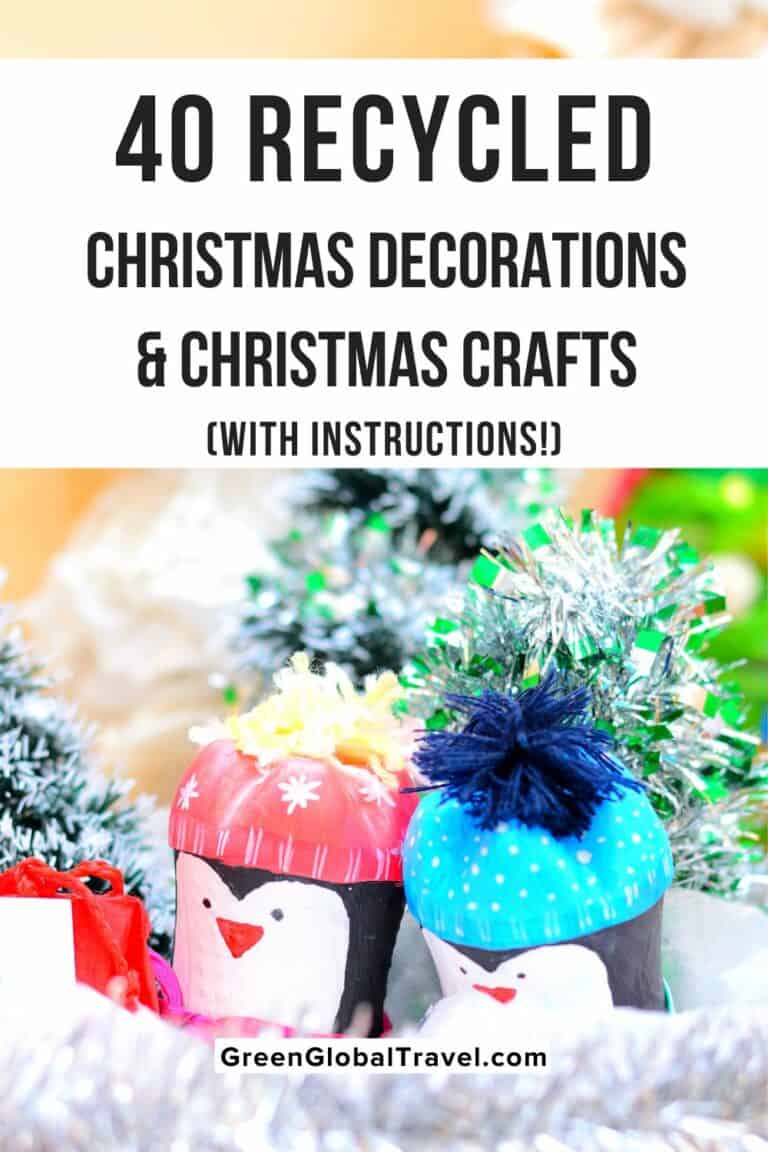 40 DIY Recycled Christmas Decorations (With Instructions!)