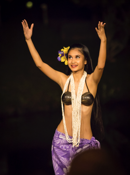 Men Try Hula Dancing  Coconut bras for men? Why not! We're taking