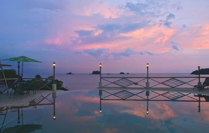 Sunset on Pearl Islands, Panama