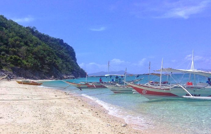 Tourist destination in the Philippines - Beach at Islas de Gigantes, Panay Island Philippines