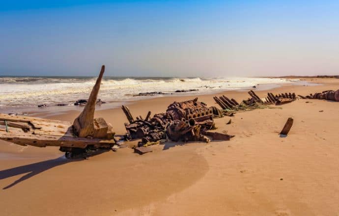 Shipwreck in Skeleton Coast National Park