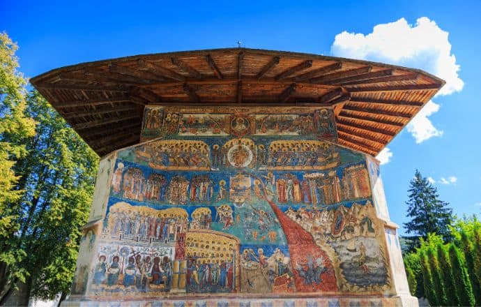 unknown countries in Europe - Voronet Monastery Bucovina Romania
