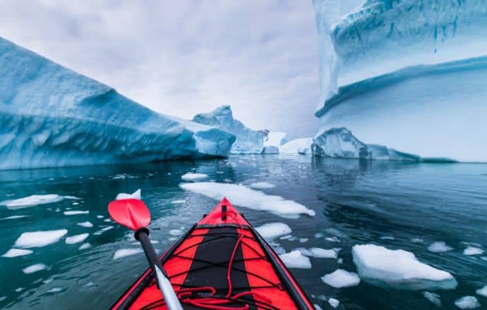 Kayaking in Antarctica