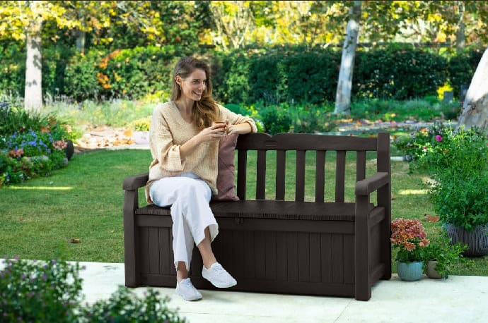 KETER- Solana 70 Gallon Outdoor Storage Bench