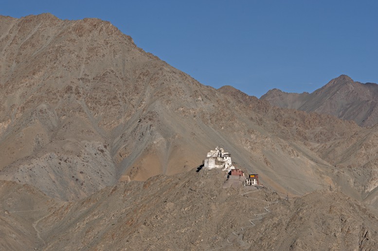 Leh monastery on a hill